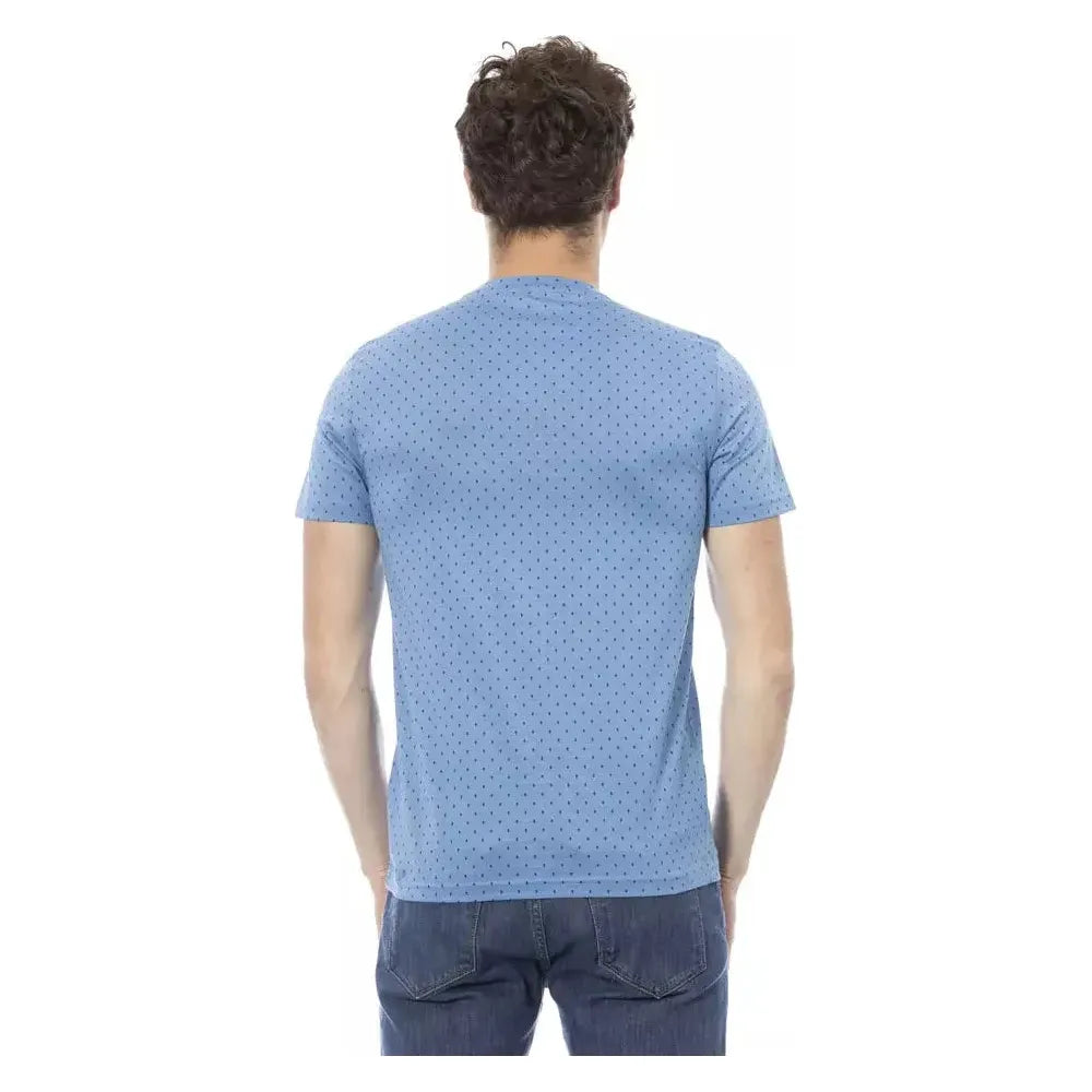 Baldinini Trend Light Blue Cotton T-Shirt