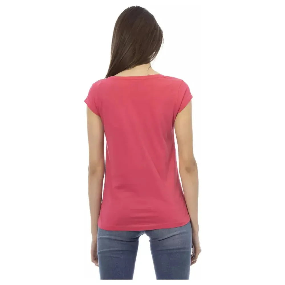 Front view with bag zipped and handles upright.