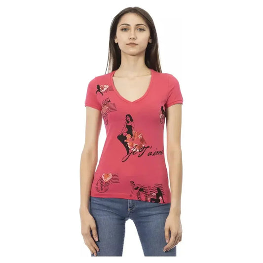 Trussardi Action Multicolor Cotton Women T-Shirt TR-23080-S