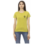 Trussardi Action Green Cotton Women T-Shirt TR-23054-L