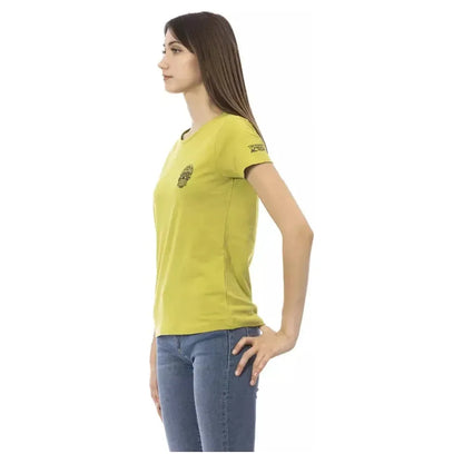 Trussardi Action Green Cotton Women T-Shirt