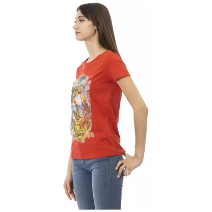Trussardi Action Red Cotton Women T-Shirt