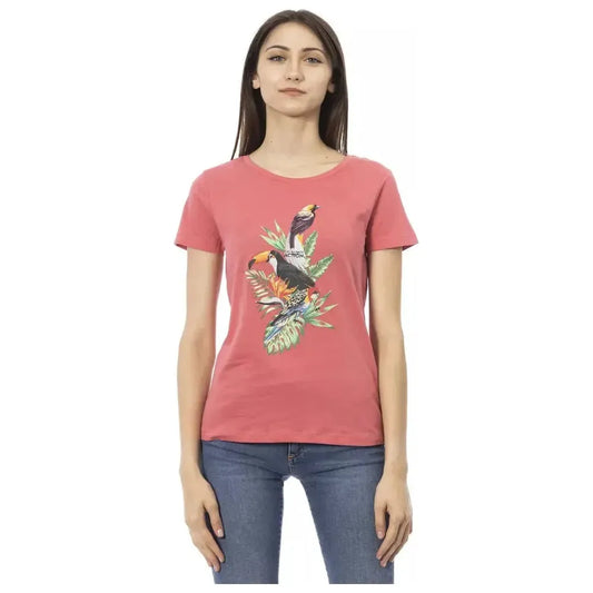 Trussardi Action Multicolor Cotton Women T-Shirt TR-23043-XS