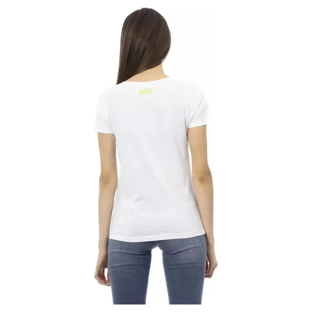 Trussardi Action White Cotton T-Shirt