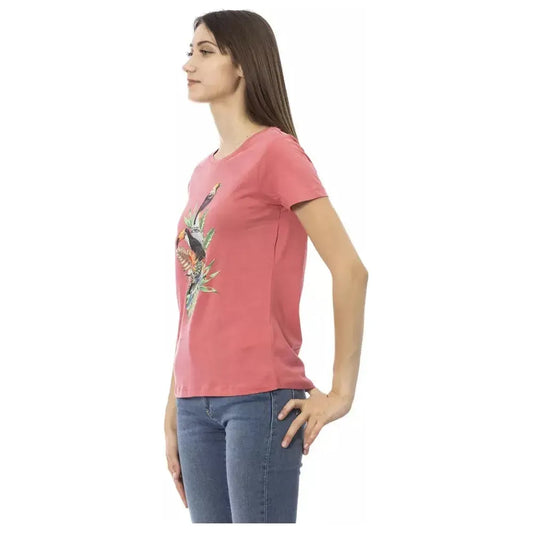 Trussardi Action Multicolor Cotton Women T-Shirt TR-23043-XS