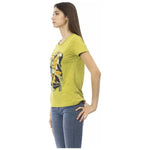 Trussardi Action Green Cotton Women T-Shirt TR-23044-XS