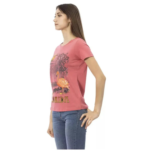 Trussardi Action Multicolor Cotton Women T-Shirt TR-23030-XS