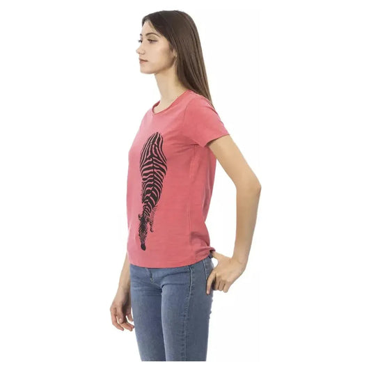 Trussardi Action Multicolor Cotton Women T-Shirt TR-23010-XS