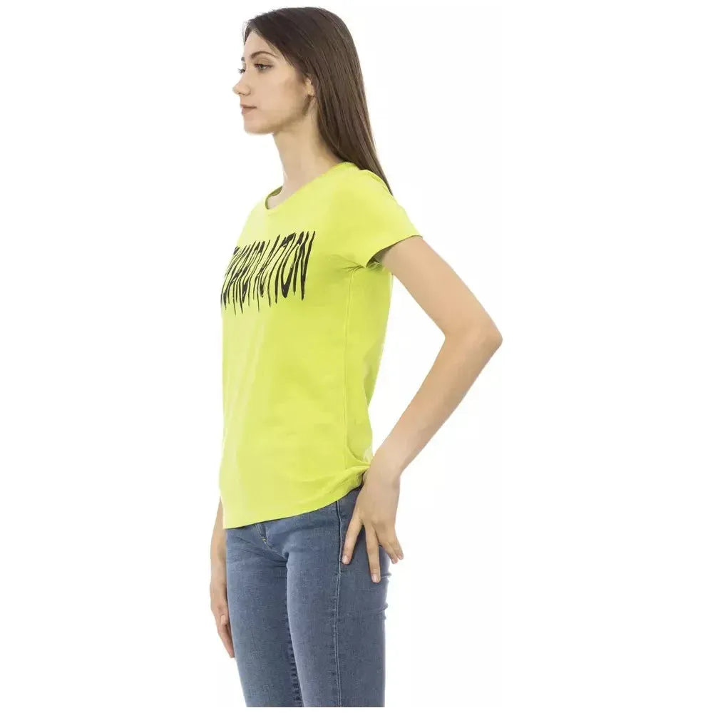 Trussardi Action Green Cotton T-Shirt