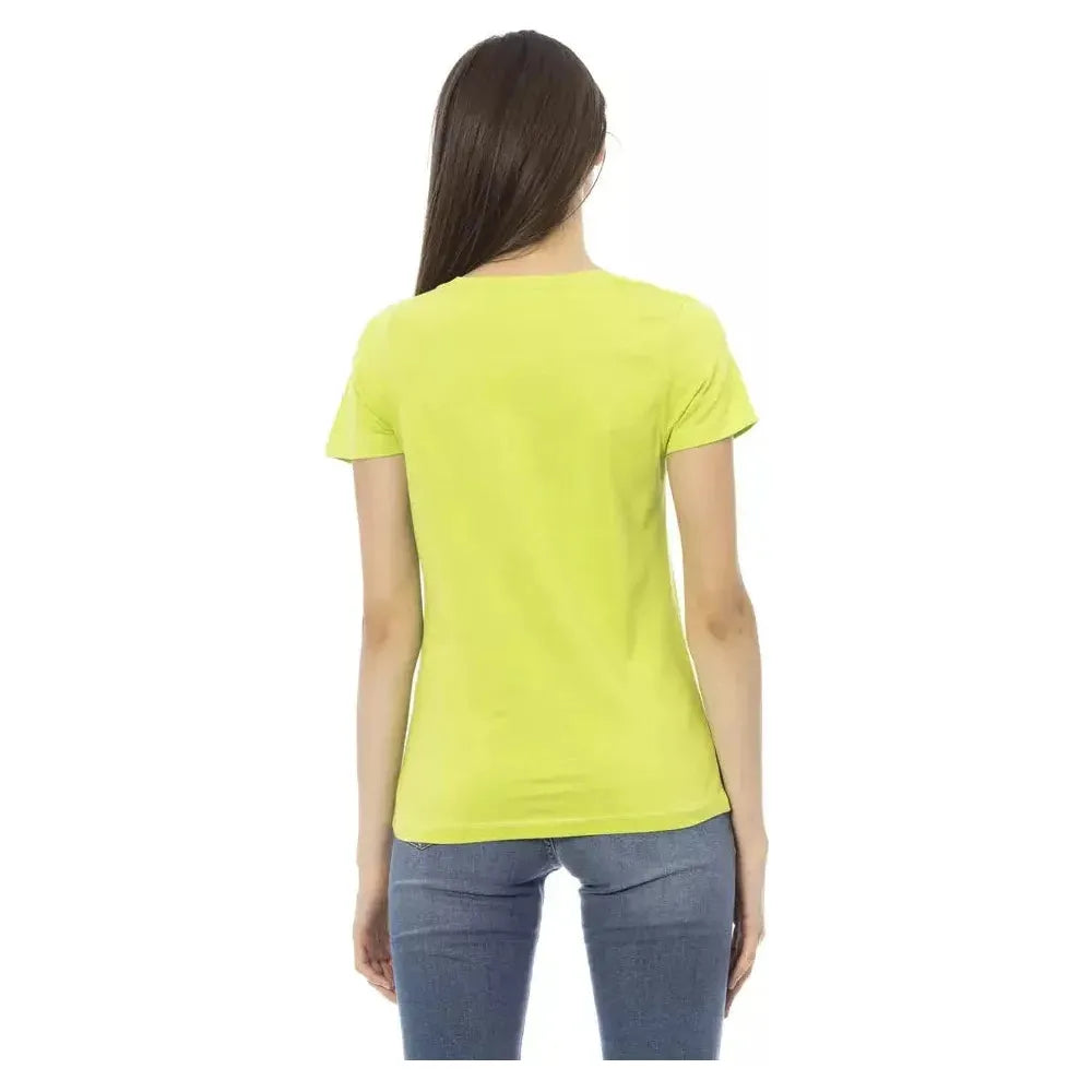 Trussardi Action Green Cotton T-Shirt