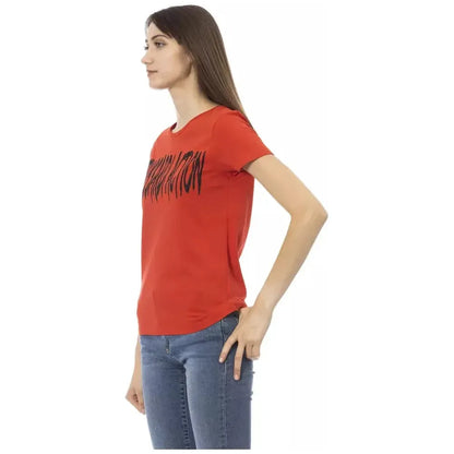 Trussardi Action Red Cotton Women T-Shirt