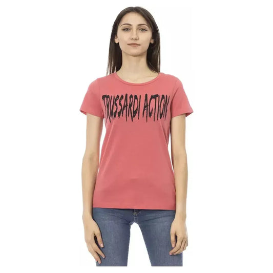 Trussardi Action Multicolor Cotton Women T-Shirt TR-22994-XS