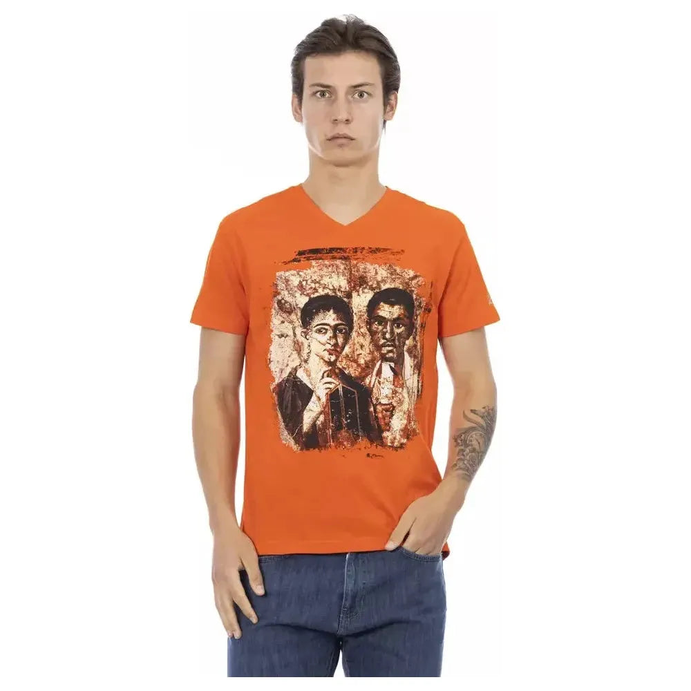 Trussardi Action Orange Cotton T-Shirt