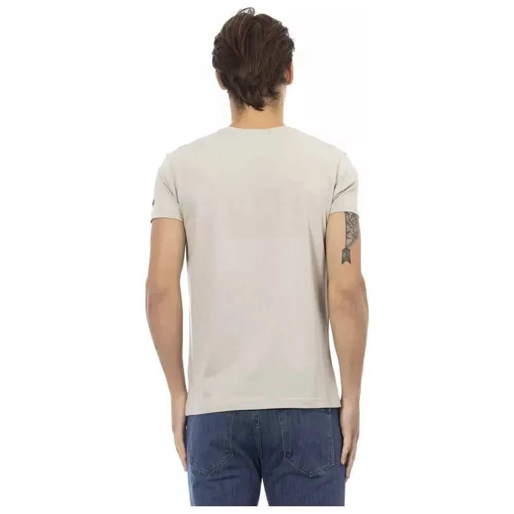 Trussardi Action Beige Cotton T-Shirt