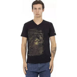 Trussardi Action Black Cotton Men T-Shirt TR-22889-S