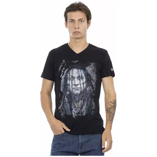 Trussardi Action Black Cotton Men's T-Shirt TR-22873-XXL