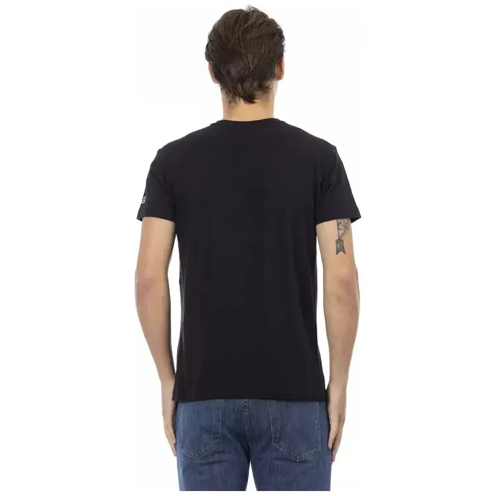 Trussardi Action Black Cotton Men T-Shirt TR-22889-S