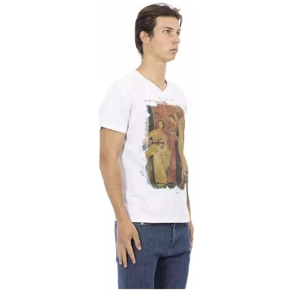Trussardi Action White Cotton T-Shirt