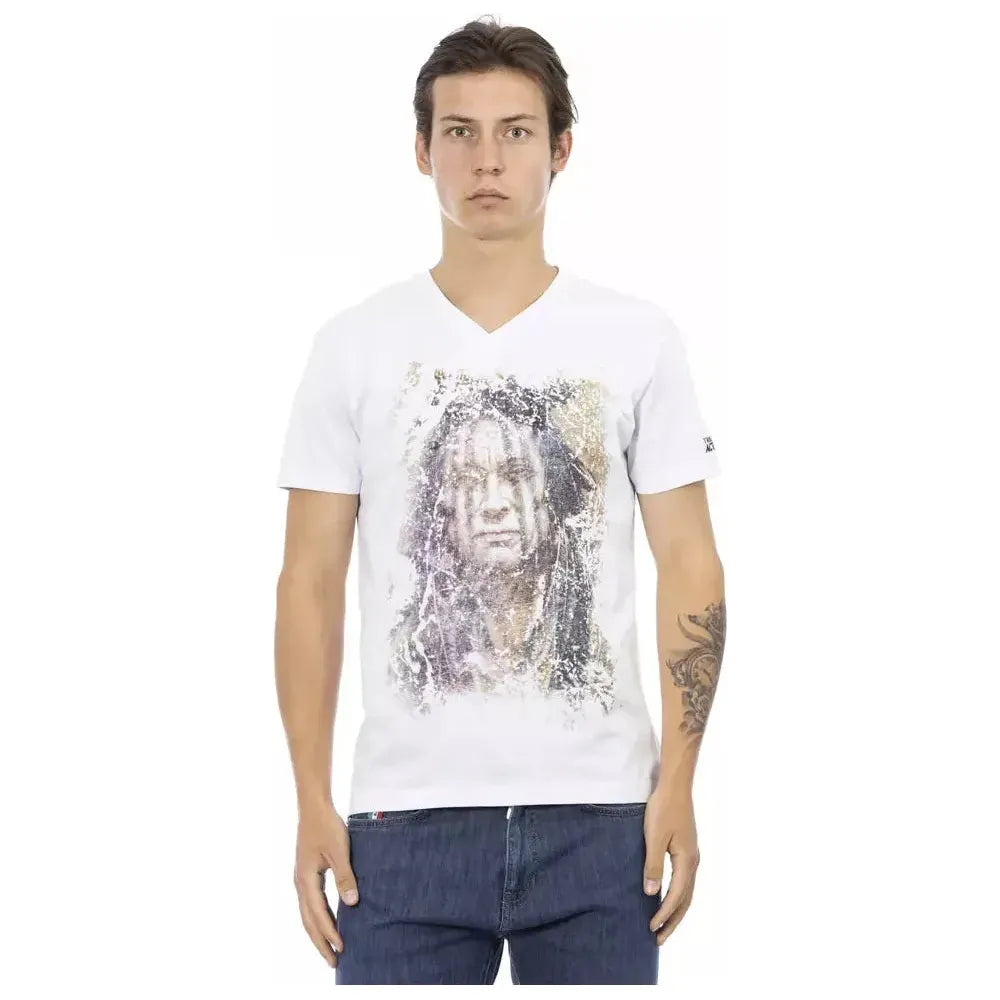 Trussardi Action White Cotton T-Shirt