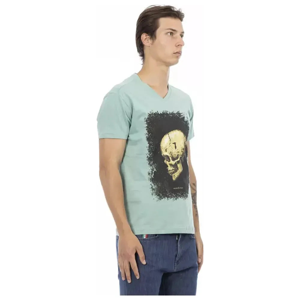 Trussardi Action Green Cotton T-Shirt