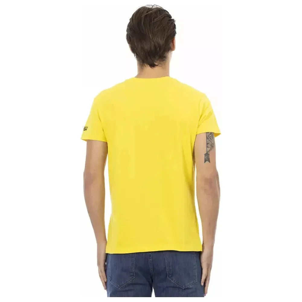 Trussardi Action Yellow Cotton T-Shirt