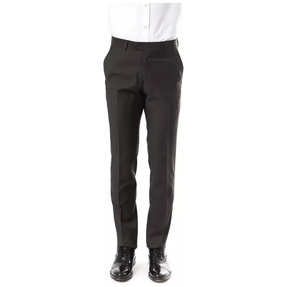 Uominitaliani Gray Wool Pant