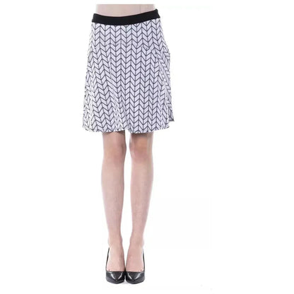 BYBLOS Black Marabou Women Skirt WOMAN SKIRTS