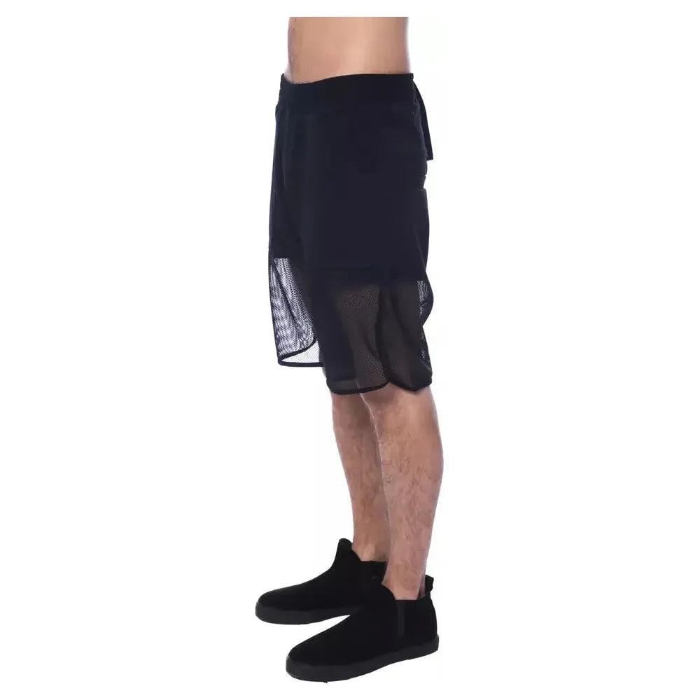 Nicolo Tonetto Black Polyester Short