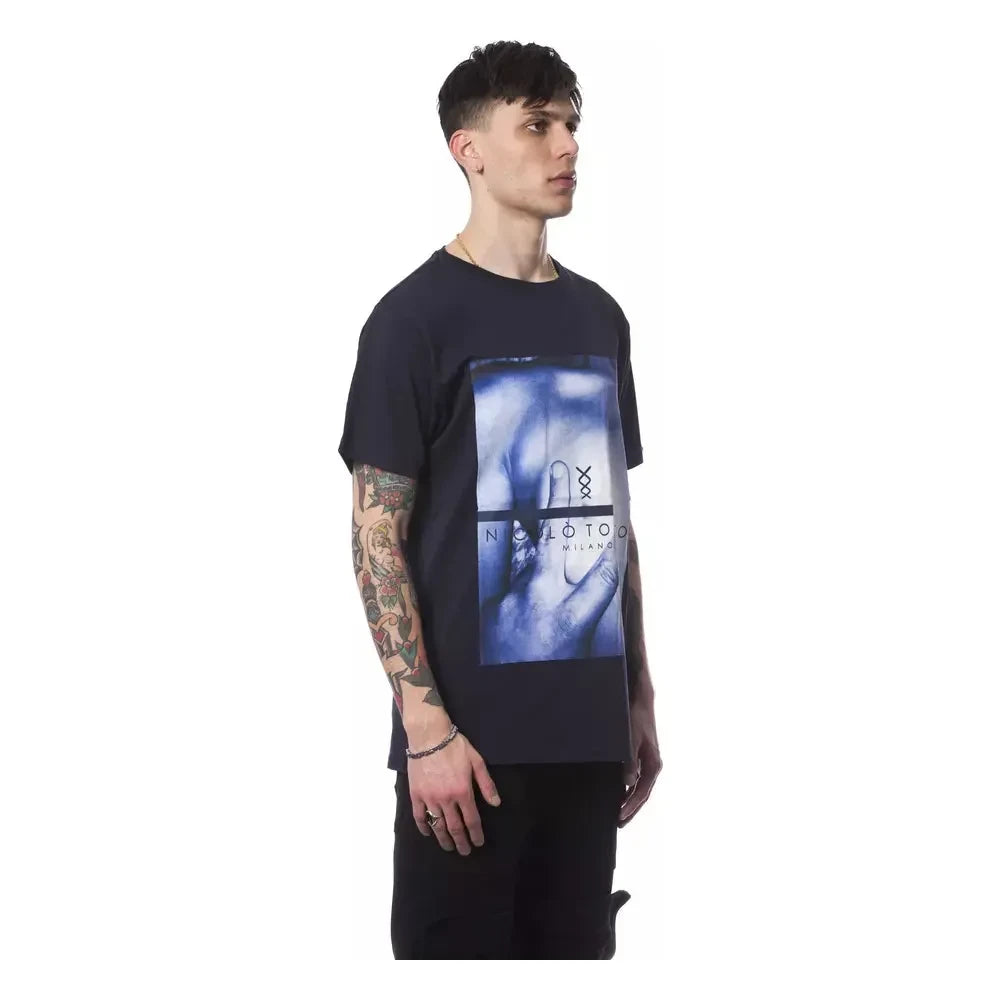 Nicolo Tonetto Blue Cotton T-Shirt