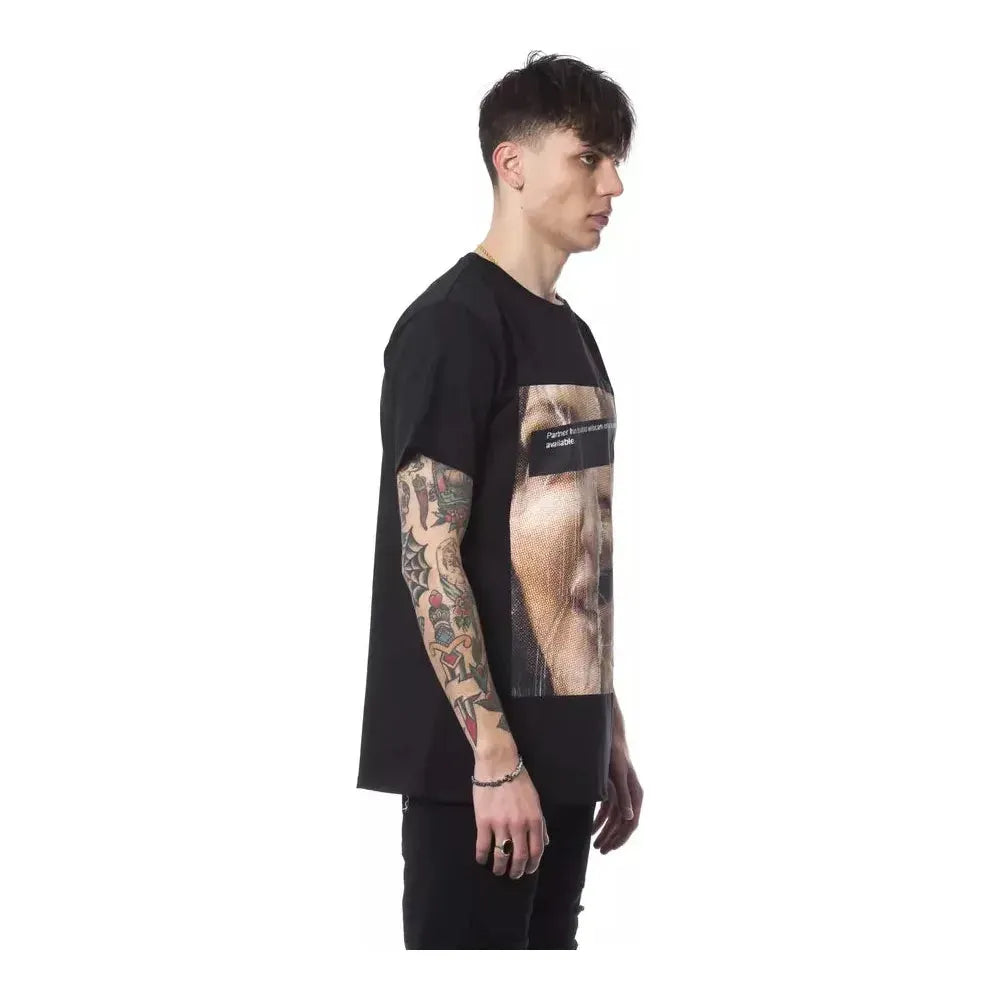 Nicolo Tonetto Black Cotton T-Shirt