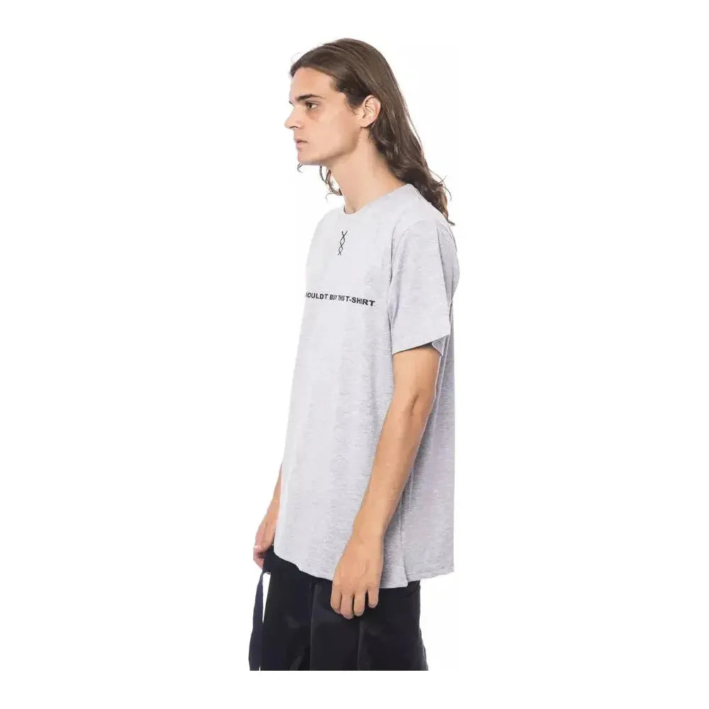 Nicolo Tonetto Gray Cotton T-Shirt