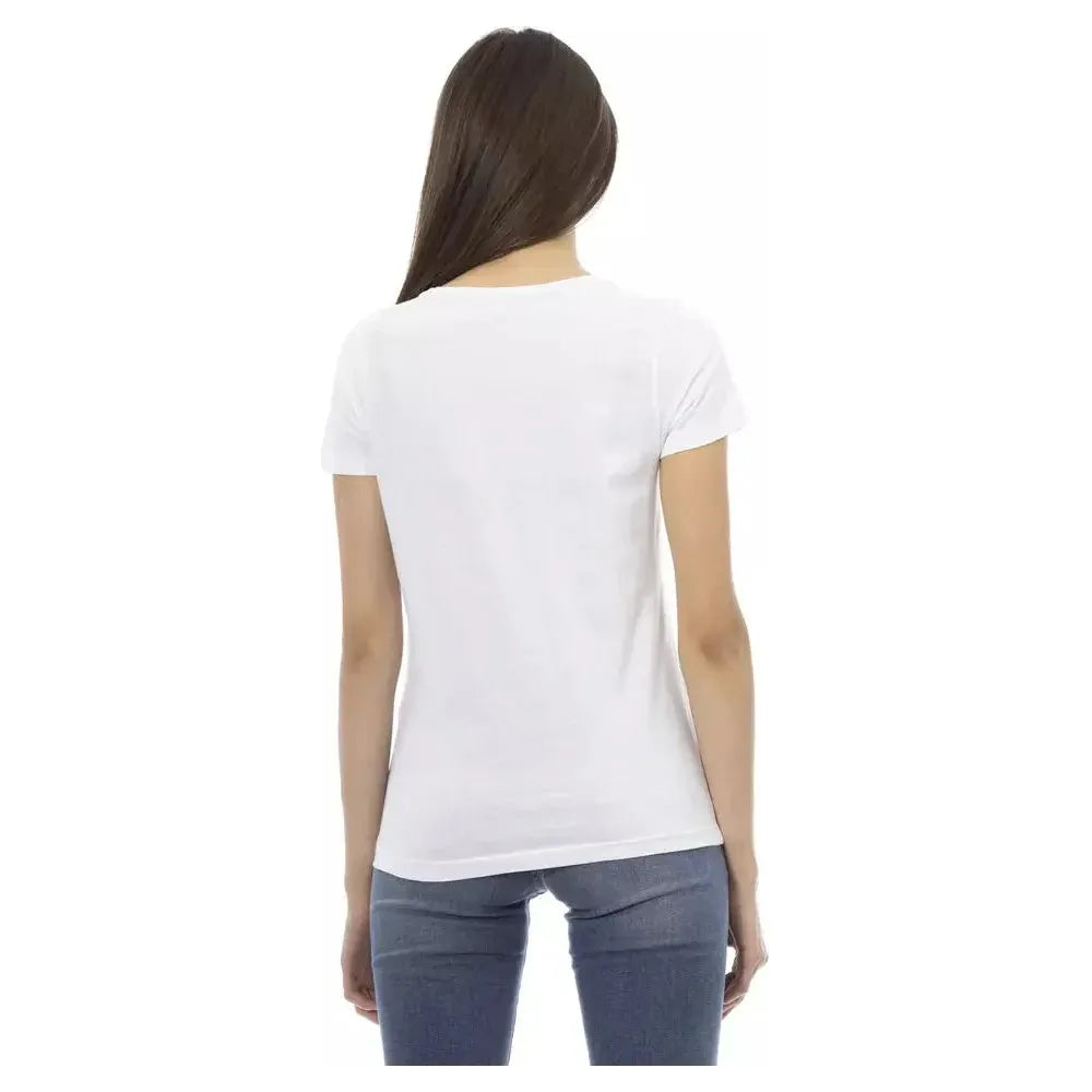 Trussardi Action White Cotton Women T-Shirt