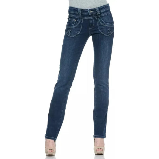 Ungaro Fever Blue Cotton Women Jeans UN-8227-W29