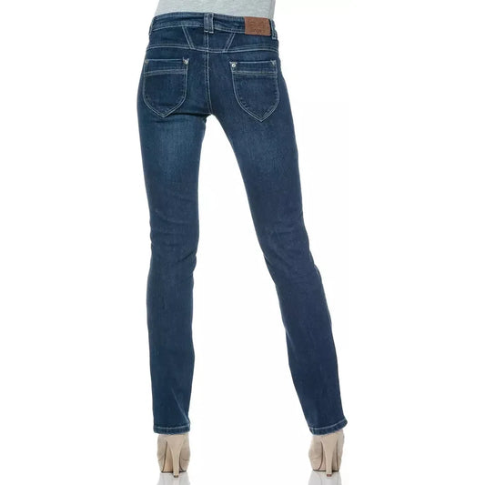 Ungaro Fever Blue Cotton Women Jeans UN-8227-W29