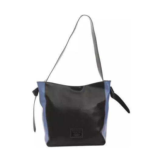 Pompei Donatella Black Leather Women Shoulder Bag PO-5840