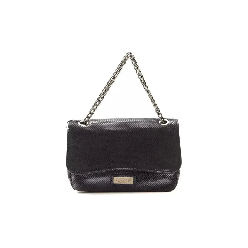 Pompei Donatella Blue Leather Women Crossbody Bag Crossbody Bag