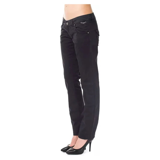 Ungaro Fever Blue Cotton Women Pants UN-8204-IT48|XXL
