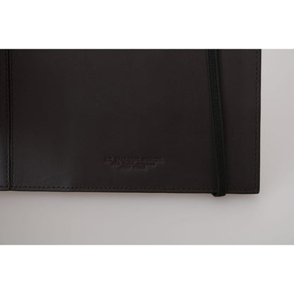 A.G. Spalding & Bros Black Leather Bifold Travel Holder Logo Wallet