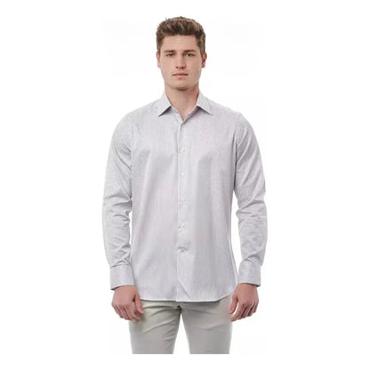 Bagutta White Cotton Men's Shirt