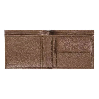 Trussardi Brown Leather Men Wallet MAN WALLETS