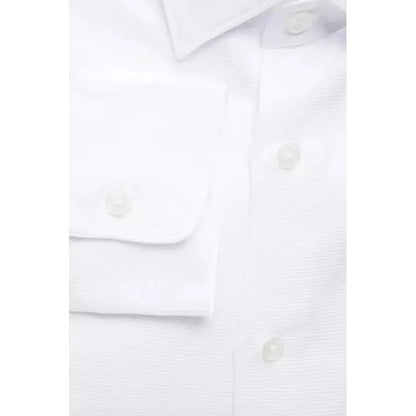 Robert Friedman White Cotton Men's Shirt