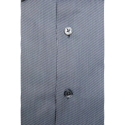 Robert Friedman Blue Cotton Men Shirt