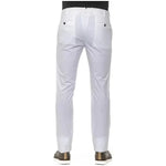 PT Torino White Cotton Men Trouser Jeans & Pants PT Torino Light Gray