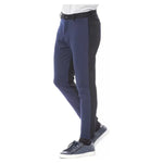 Verri Blue Viscose Men Pant Jeans & Pants Verri Dark Slate Gray