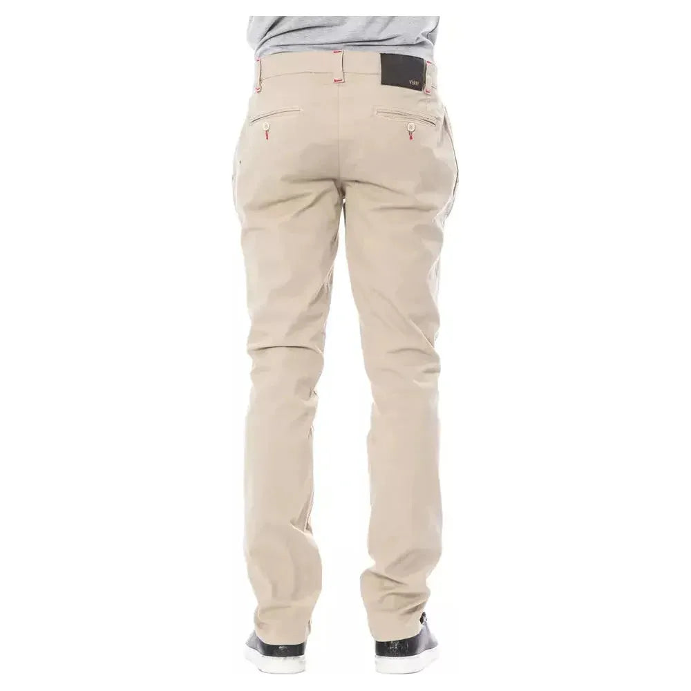Verri Beige Cotton Pant