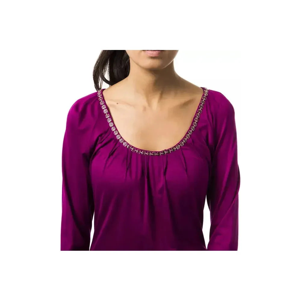 BYBLOS Purple Viscose Women Top