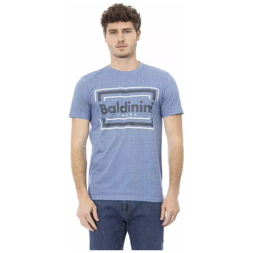 Baldinini Trend Light Blue Cotton T-Shirt