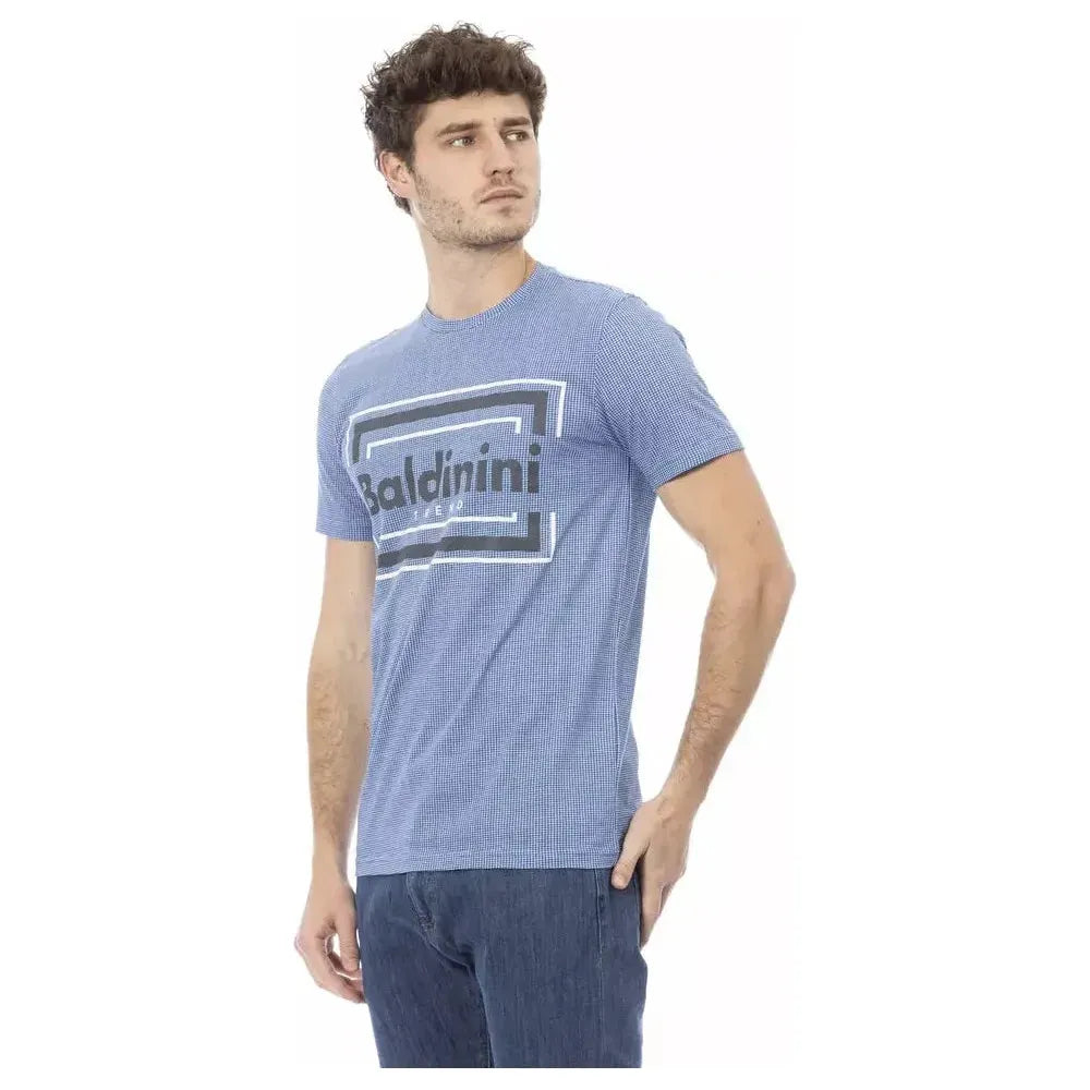Baldinini Trend Light Blue Cotton T-Shirt