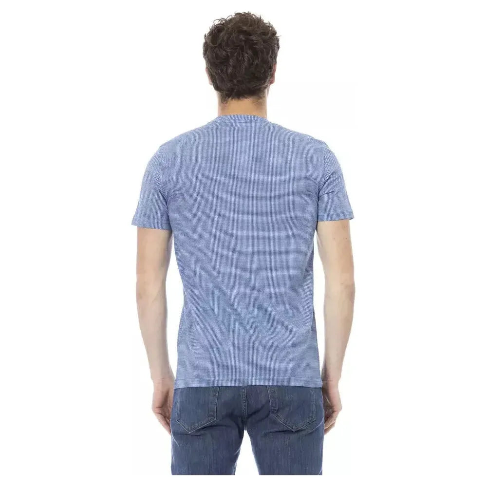 Baldinini Trend Light Blue Cotton T-Shirt