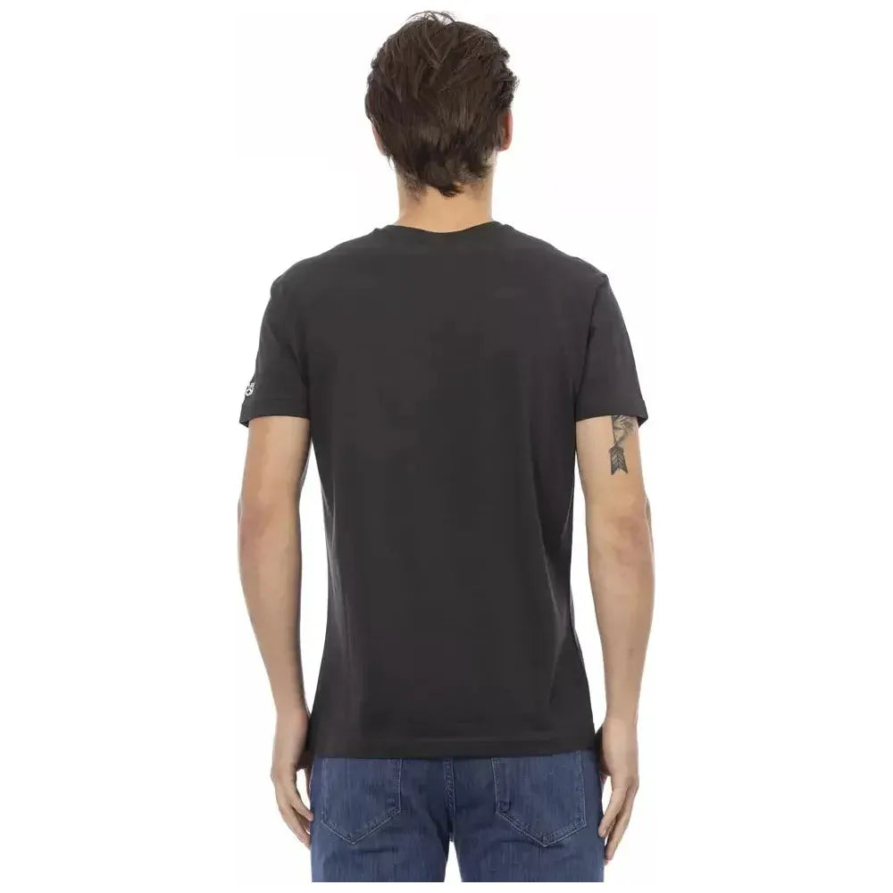Trussardi Action Black Cotton Men T-Shirt TR-22846-S